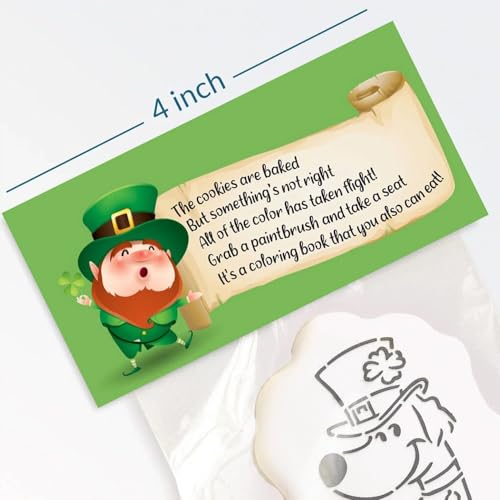 The Cookie Countess Inc Taschenaufsatz, 10,2 cm, mit PYO-Anleitung (evtl. nicht in deutscher Sprache) – St. Patrick's Day Rhyme von The Cookie Countess