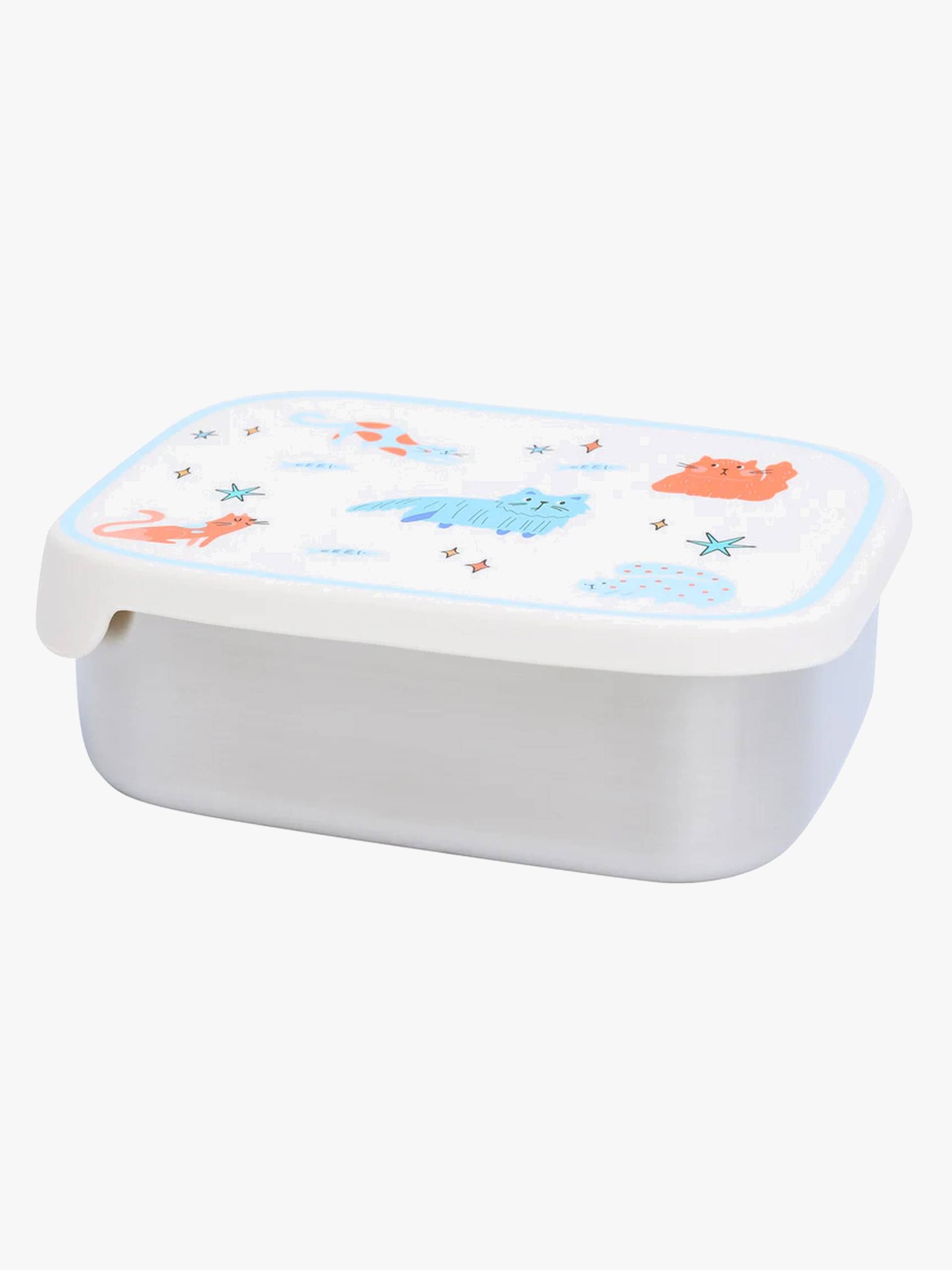 The Cotton Cloud Stainless Steel Brotdose, Meowtiful Cats The Cotton Cloud Stainless Steel Brotdose, Meowtiful Cats von The Cotton Cloud