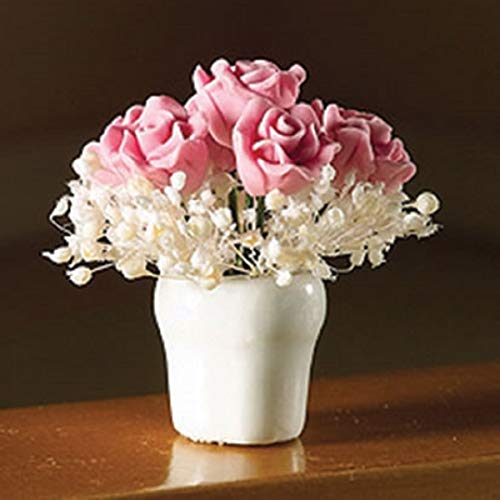 The Dolls House Emporium Rosa Rosenblumenstrauß ein einer Vase The Dolls House Emporium Rosa Rosenblumenstrauß ein einer Vase von The Dolls House Emporium
