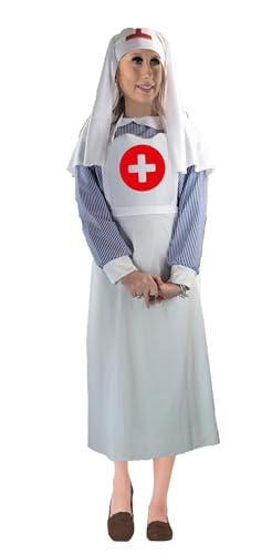 The Dragons Den Erwachsenenkostüm 2. Weltkrieg 2. Weltkrieg Krankenschwester Medic Historisches Kostüm [S-M] von The Dragons Den