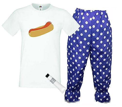 The Dragons Den Erwachsenenkostüm Captain Spaulding Rejects 1000 Hot Dog Leichen, Halloween-Horrorfilm-Kostüm, Größe 3XL von The Dragons Den