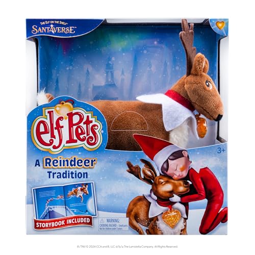 Elf on the Shelf Elf Pets A Reindeer Tradition Includes Beautifully Illustrated Hardbound Storybook, Huggable Elf Pet Reindeer Stuffed Animal with Golden Heart Charm + Official Adoption Certificate von The Elf on the Shelf