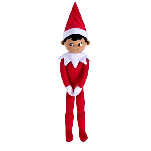 The Elf on The Shelf® Plushee Pals® Huggable | 70 cm großer Plüschelf | Junge mit Braunen Augen | Scout Elf Kuschelpuppe von The Elf on the Shelf