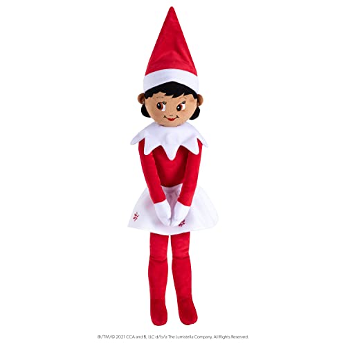 The Elf on The Shelf Plushee Pals® | Huggable | Mädchen | Braune Augen | Elf on The Shelf Scout Elf Plüsch für Kinder und Erwachsene | Weiche Figur Puppe von The Elf on the Shelf