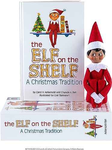 The Elf on The Shelf® Eine Weihnachtstradition | Englisch | Junge | Braune Augen | inkl. zauberhaft illustriertem Buch, Erinnerungsbox & offizieller Adoptionsurkunde von The Elf on the Shelf