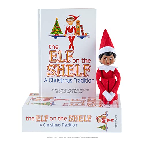 The Elf on the Shelf® Eine Weihnachtstradition | Englisch | Mädchen| Braune Augen | inkl. zauberhaft illustriertem Buch, Erinnerungsbox & offizieller Adoptionsurkunde von The Elf on the Shelf