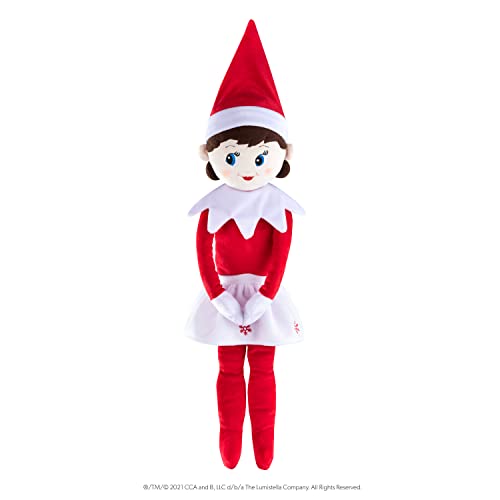 The Elf on the Shelf® Plushee Pals® Huggable | 70 cm großer Plüschelf | Mädchen mit Blauen Augen | Scout Elf Kuschelpuppe von The Elf on the Shelf