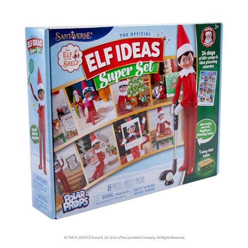 The Elf on the Shelf 24-Tage-Super-Set - Offizielle The Elf on the Shelf Ideen für 24 Tage Elfenzauber - 80+ Requisiten, MagiFreez Stehhose und Planungskalender - Ab 3 Jahren The Elf on the Shelf 24-Tage-Super-Set - Offizielle The Elf on the Shelf Ideen für 24 Tage Elfenzauber - 80+ Requisiten, MagiFreez Stehhose und Planungskalender - Ab 3 Jahren von The Elf on the Shelf