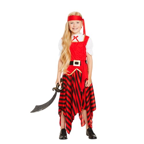 Piratenkostüm für Kinder – Jungen und Mädchen, Piraten-Rollenspiel, Verkleidung, Weltbuchwoche, Kostüme, Kostüm-Outfits, Großbritannien, Mädchen 9–10 Jahre Piratenkostüm für Kinder – Jungen und Mädchen, Piraten-Rollenspiel, Verkleidung, Weltbuchwoche, Kostüme, Kostüm-Outfits, Großbritannien, Mädchen 9–10 Jahre von The Fancy Dress