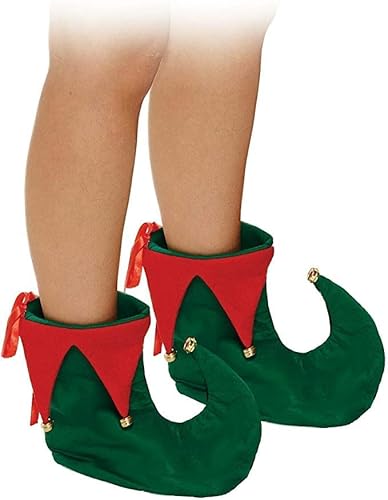 The Fancy Dress® Elfenschuhe mit Glöckchen für Erwachsene, Deluxe-Weihnachts-Kostüm von The Fancy Dress