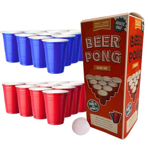 The Games Company Party Trinkspiel Beer Pong / Prosecco Trinkspiel / Gin Pong (Bier) von Redify