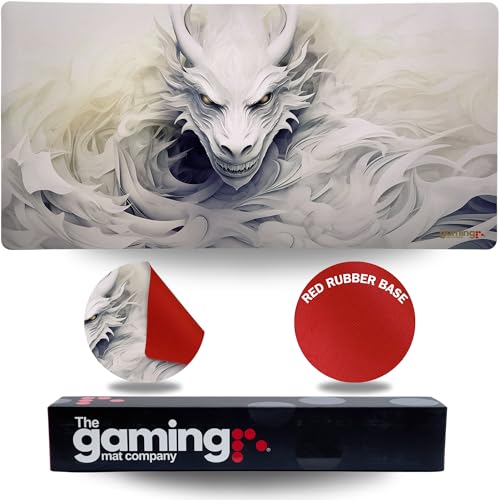 Die Gaming Mat Company Einzelspieler MTG Spielmatte & Gaming Mauspad - 72cm x 36cm Weißes Drachen Gaming Mauspad kompatibel mit Magic: The Gathering Spielmatten MTG Karten Yu-Gi-Oh TCG Gaming Matte Die Gaming Mat Company Einzelspieler MTG Spielmatte & Gaming Mauspad - 72cm x 36cm Weißes Drachen Gaming Mauspad kompatibel mit Magic: The Gathering Spielmatten MTG Karten Yu-Gi-Oh TCG Gaming Matte von The Gaming Mat Company