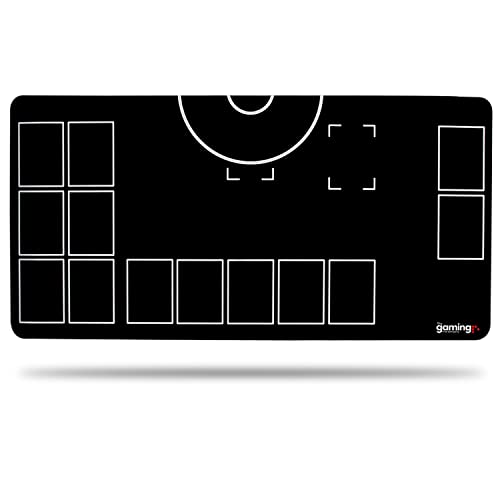 GMC Deluxe Single Player Black White Compatible with Pokemon Stadium Mat Board Playmat von The Gaming Mat Company