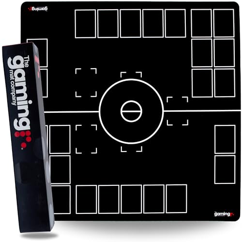 GMC Deluxe XL 2 Player Black & White Gaming Mat Compatible for Pokemon Trading Card Game Stadium Board Playmat for Compatible Pokemon Trainers - Waterproof Card Gaming Mat von The Gaming Mat Company