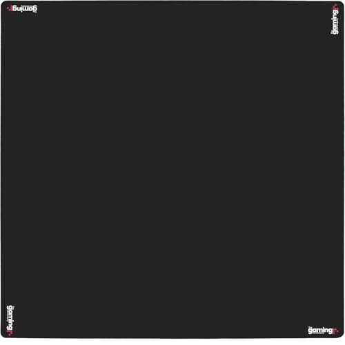 The Gaming Mat Company 84x84 cm Premium Spielmatte – Schwarz – für Poker, Domino, Bridge, Mahjong – Kartenmatte, Spielunterlage, rutschfeste Tischauflage, quadratische Spielmatte von The Gaming Mat Company