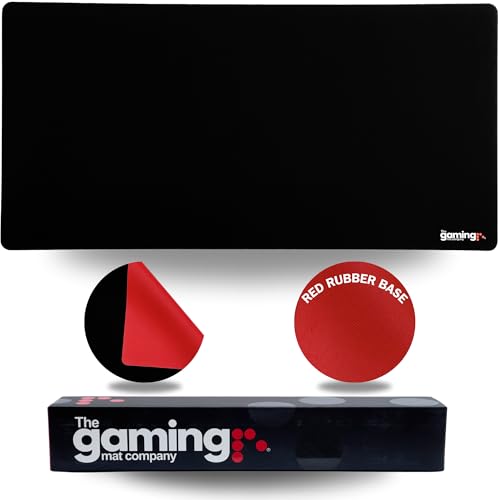 The Gaming Mat Company Einzelspieler MTG Spielmatte – 72×36 cm Black Design, kompatibel mit Magic: The Gathering, MTG Karten, TCG, großes Gaming-Mauspad. von The Gaming Mat Company