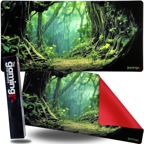 The Gaming Mat Company Einzelspieler-MTG-Spielmatte und Gaming-Mauspad – 28" x 14" Forest Gaming-Mauspad, kompatibel mit Magic The Gathering-Spielmatten, MTG-Karten, Gaming-Mauspad, großes Mauspad von The Gaming Mat Company