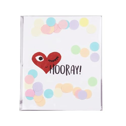 Konfetti Karten - Hooray Konfetti Karten - Hooray von The Gift Label