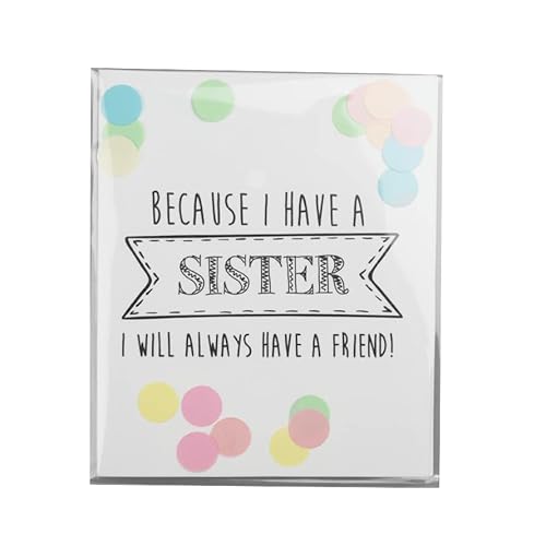 Konfetti Karten - Schwester Konfetti Karten - Schwester von The Gift Label