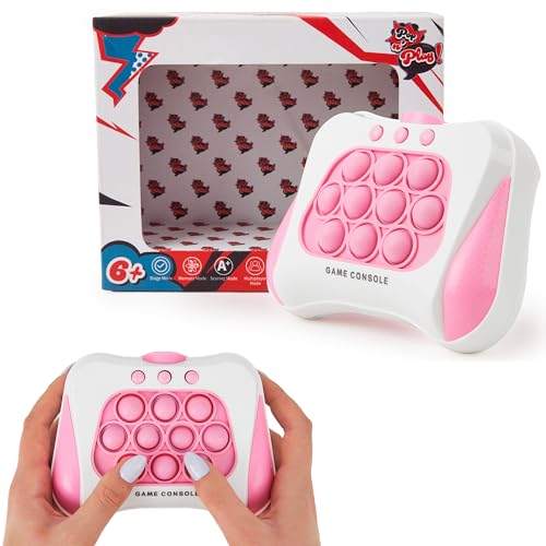 Electronic Pop n Play Puzzle-Spielgerät - Rosarot | Leuchtendes Handspiel-Spielzeug, mehrere Modi für 6-12 Jahre und Blasen-Pop. Electronic Pop n Play Puzzle-Spielgerät - Rosarot | Leuchtendes Handspiel-Spielzeug, mehrere Modi für 6-12 Jahre und Blasen-Pop. von The Gift Scholars