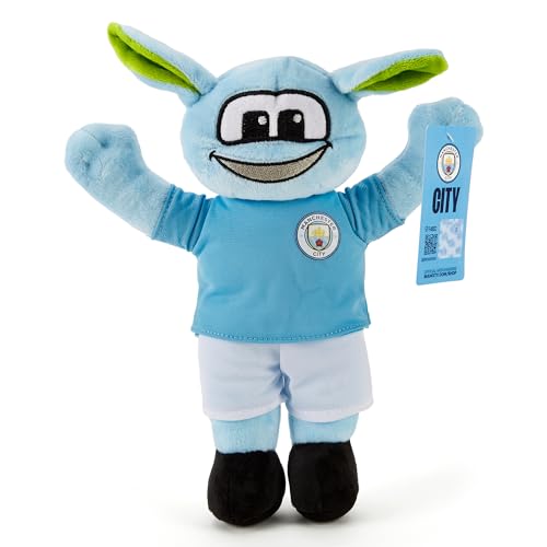 The Gift Scholars Man City Moonchester Maskottchen – umweltfreundliches 30 cm Plüschtier | Offiziell Lizenziertes Fußball-Sammelstück Manchester City Fans von The Gift Scholars