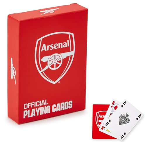 The Gift Scholars Offiziell lizenzierte Arsenal FC Spielkarten - Standard 52-Karten Deck Kartenspiel von The Gift Scholars