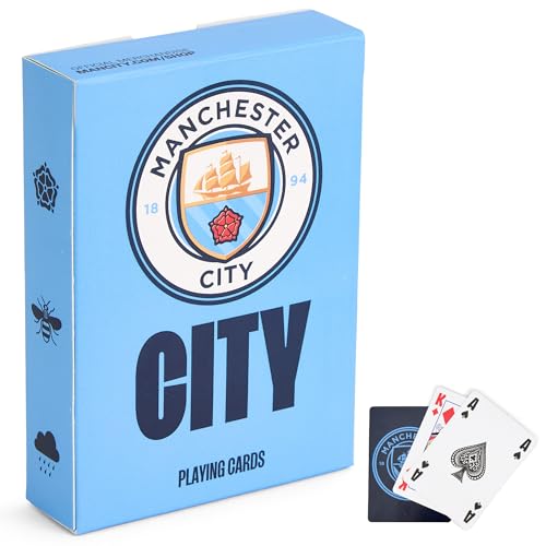 The Gift Scholars Offiziell lizenzierte Man City FC Spielkarten – Standard 52-Karten-Deck – Spielspaß für alle Altersgruppen von Manchester City Fans The Gift Scholars Offiziell lizenzierte Man City FC Spielkarten – Standard 52-Karten-Deck – Spielspaß für alle Altersgruppen von Manchester City Fans von The Gift Scholars