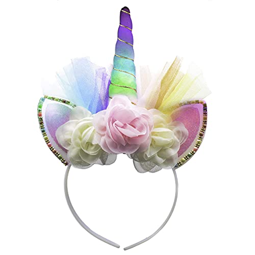 The Glowhouse Einhorn-Haarreif mit LEDs - leuchtende Regenbogenfarben - bunt - Einheitsgröße The Glowhouse Einhorn-Haarreif mit LEDs - leuchtende Regenbogenfarben - bunt - Einheitsgröße von The Glowhouse