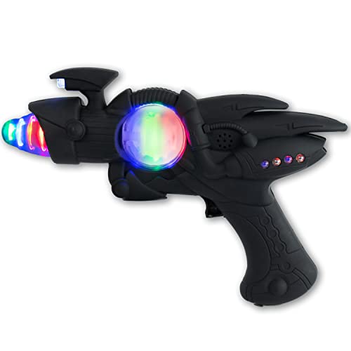 The Glowhouse Leuchtendes LED Space Gun blinkendes Spielzeug schwarz von The Glowhouse