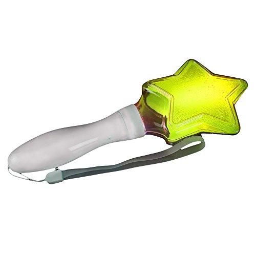 The Glowhouse Mini Wand with Lights & Glitter Star - Flashing Toy - Yellow von The Glowhouse