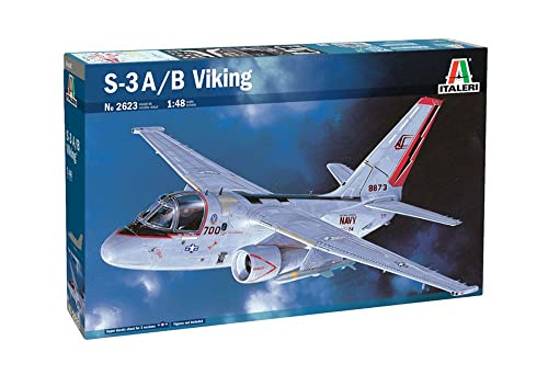 ITALERI 2623S - 1:48 S-3 A/B Viking, Modellbau, Bausatz, Standmodellbau, Basteln, Hobby, Kleben, Plastikbausatz, detailgetreu von Italeri