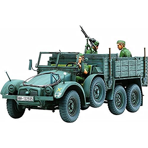 Tamiya 300035317-1:35 WWII Deutscher Leicht LKW Krupp Protze (3), Grün von The Hobby Company