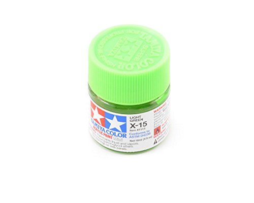 Tamiya – Acrylfarbe Mini, hellgrün x15 81515 von Tamiya