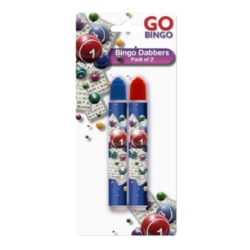 The Home Fusion Company Bingo Dabber 2 Stück tropffreie rote und blaue Spieltickets für Zuhause, Bingo, Flur, Urlaub The Home Fusion Company Bingo Dabber 2 Stück tropffreie rote und blaue Spieltickets für Zuhause, Bingo, Flur, Urlaub von The Home Fusion Company