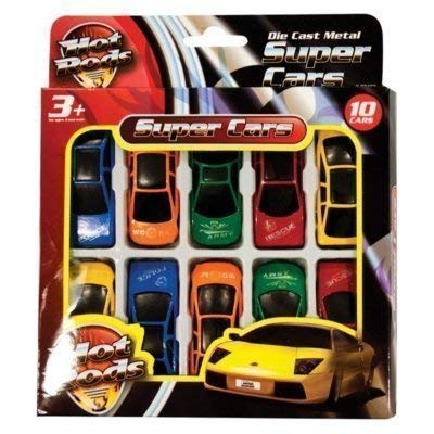 Home Fusion Company 10 x Kinder Kinder Druckguss Metall Hot Rods Spielzeug Super Autos von The Home Fusion Company