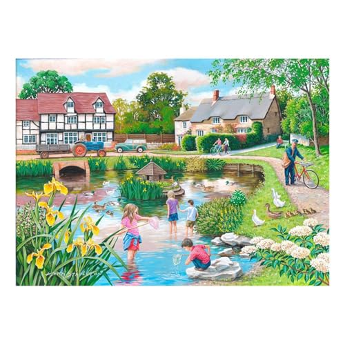 Puzzle 250 Teile - XXL Teile - Duck Pond von The House of Puzzles