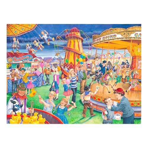 Puzzle 250 Teile - XXL Teile - Fairground Rides von The House of Puzzles