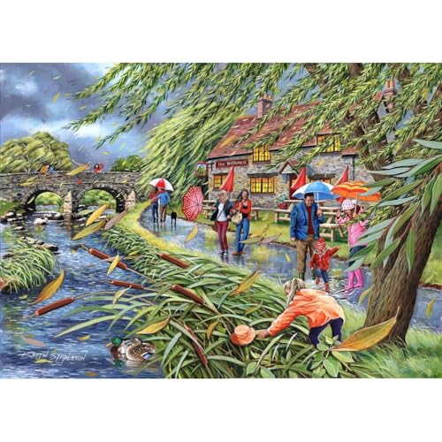 The House of Puzzles 1000-teiliges Karton-Puzzle für Kinder ab 3 Jahren, Wind at the Willows, 1 Einheit in 1000 Stück Paket The House of Puzzles 1000-teiliges Karton-Puzzle für Kinder ab 3 Jahren, Wind at the Willows, 1 Einheit in 1000 Stück Paket von The House of Puzzles