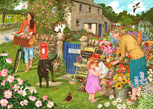 The House of Puzzles 1000-teiliges Puzzle – Pocketful of Posies – "New Juli 2022" von The House of Puzzles