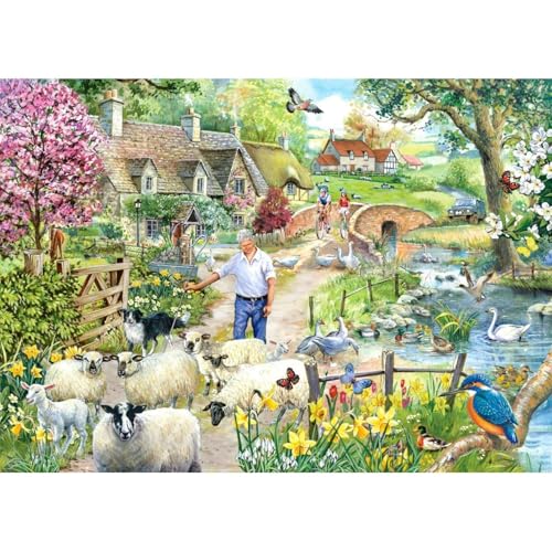 The House of Puzzles - Shepherd's Lane Puzzle - 1000 Teile Puzzles für Erwachsene, Künstler illustriert, malerische Landschaft, Deluxe-Puzzle-Geschenke The House of Puzzles - Shepherd's Lane Puzzle - 1000 Teile Puzzles für Erwachsene, Künstler illustriert, malerische Landschaft, Deluxe-Puzzle-Geschenke von The House of Puzzles