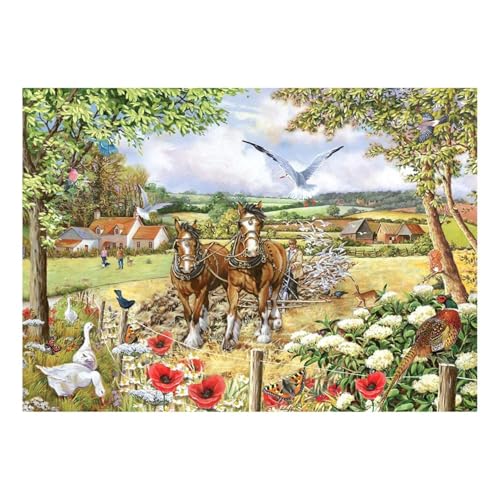 The House of Puzzles - Bonnie & Clyde Puzzle – Großes 250-teiliges Puzzle für Erwachsene und Kinder, extra große Teile, Künstler illustriert, malerische Landschaft, Deluxe-Puzzle-Geschenke The House of Puzzles - Bonnie & Clyde Puzzle – Großes 250-teiliges Puzzle für Erwachsene und Kinder, extra große Teile, Künstler illustriert, malerische Landschaft, Deluxe-Puzzle-Geschenke von The House of Puzzles