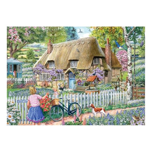 The House of Puzzles Bluebell Cottage Puzzle – 1000 Teile Puzzles für Erwachsene, Künstler illustriert, malerische Landschaft, Deluxe-Puzzle-Geschenke The House of Puzzles Bluebell Cottage Puzzle – 1000 Teile Puzzles für Erwachsene, Künstler illustriert, malerische Landschaft, Deluxe-Puzzle-Geschenke von The House of Puzzles