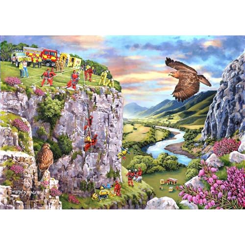 The House of Puzzles - Everyday Heroes Puzzle – 1000 Teile Puzzles für Erwachsene, Künstler illustriert, malerische Landschaft, Deluxe-Puzzle-Geschenke The House of Puzzles - Everyday Heroes Puzzle – 1000 Teile Puzzles für Erwachsene, Künstler illustriert, malerische Landschaft, Deluxe-Puzzle-Geschenke von The House of Puzzles