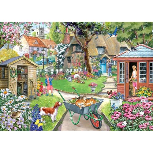 The House of Puzzles - Großes 500-teiliges Puzzle - Bloomin' Lovely von The House of Puzzles