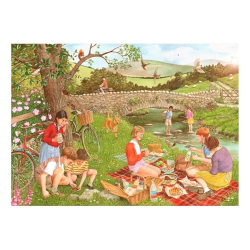The House of Puzzles - Lashings of Lemonade Puzzle - Big 500 Piece Jigsaws For Adults, Extra Large Pieces Artist Illustrated, Scenic Landscape, Deluxe Puzzle Gifts The House of Puzzles - Lashings of Lemonade Puzzle - Big 500 Piece Jigsaws For Adults, Extra Large Pieces Artist Illustrated, Scenic Landscape, Deluxe Puzzle Gifts von The House of Puzzles