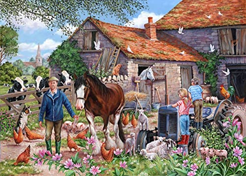 The House of Puzzles - Großes 500-teiliges Puzzle - MacDonalds Farm von The House of Puzzles