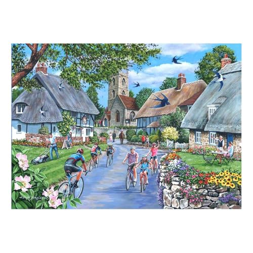 The House of Puzzles - Großes 500-teiliges Puzzle – Sonntagmorgen von The House of Puzzles