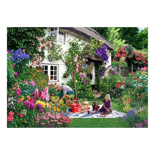 The House of Puzzles - Großes Puzzle mit 500 Teilen – Teddybären-Picknick – The Harrow Collection von The House of Puzzles