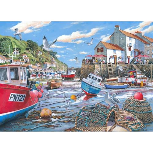 The House of Puzzles - Low Tide Jigsaw - 1000-teiliges Puzzle für Erwachsene, Künstler illustriert, malerische Landschaft, Deluxe-Puzzle-Geschenke The House of Puzzles - Low Tide Jigsaw - 1000-teiliges Puzzle für Erwachsene, Künstler illustriert, malerische Landschaft, Deluxe-Puzzle-Geschenke von The House of Puzzles