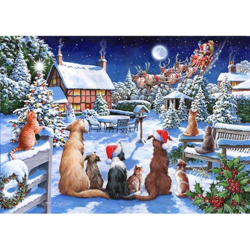The House of Puzzles - Nr. 19 - Santa Paws Puzzle - 1000-teiliges Puzzle für Erwachsene, Künstler illustriert, malerische Landschaft, Deluxe-Puzzle-Geschenke The House of Puzzles - Nr. 19 - Santa Paws Puzzle - 1000-teiliges Puzzle für Erwachsene, Künstler illustriert, malerische Landschaft, Deluxe-Puzzle-Geschenke von The House of Puzzles